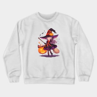 Witch Halloween Tee Crewneck Sweatshirt